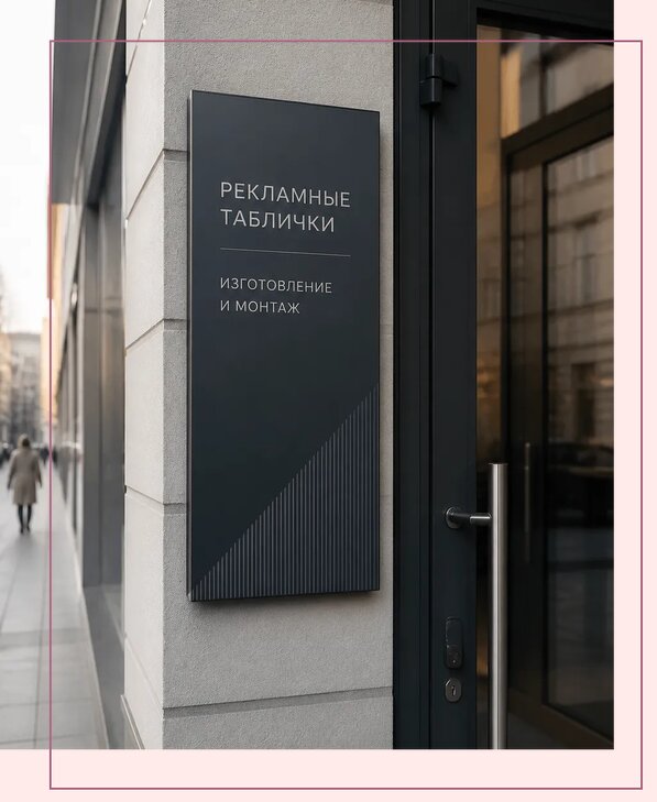 Рекламные таблички в Урюпинске по цене от 4635 р. | Аванза-Рюп