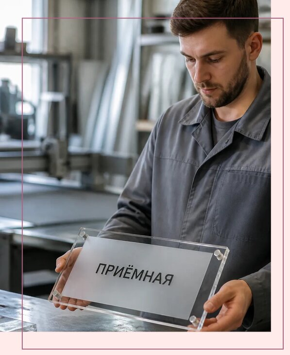 Таблички из оргстекла на заказ в Урюпинске от 4017 р. | Аванза-Рюп