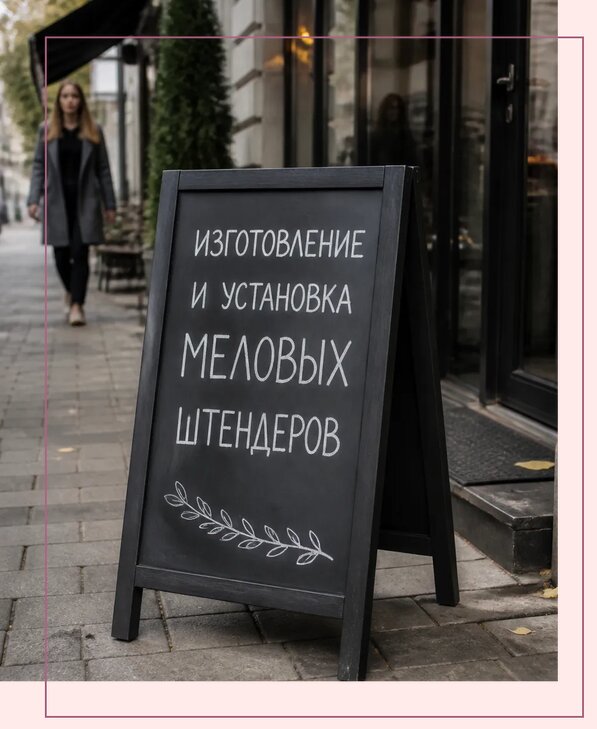 Меловые штендеры в Урюпинске по цене от 6696 р. | Аванза-Рюп